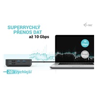 BAZAR - i-tec USB-C HDMI + Dual DP Docking Station + PD 100 W + Universal Charger 112 W - Po opravě (Náhradní krabice)
