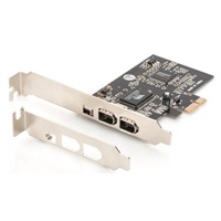 BAZAR - DIGITUS PCI Express Card, Firewire 1394a (2+1 porty) - Rozbaleno (Náhradní krabice)