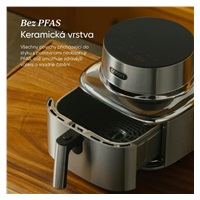 Cosori Iconic Single chytrá horkovzdušná fritéza 6,2 L nerez