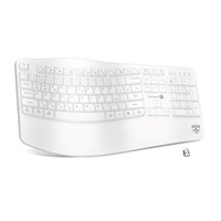 CONNECT IT FOR HEALTH Ergonomická klávesnice ErgoOffice, Bezdrátová, CZ+SK, bílá