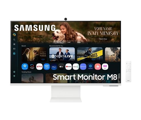 BAZAR - #SAMSUNG MT LED LCD 32" Smart Monitor M8 (M80F) VA, UHD, 60hz, 4ms, hdmi, usb-c, speaker, pivot - Poškozený obal