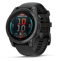 Garmin fenix® E – 47 mm, AMOLED, Slate grey steel / Černý silikonový řemínek, EU