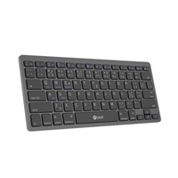 C-TECH Klávesnice KB-120S Dual mode, bezdrátová, BT5.0 + 2,4GHz, USB nano receiver, CZ/SK