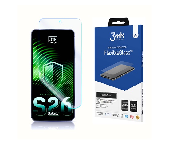 3mk hybridní sklo FlexibleGlass pro Samsung Galaxy S26