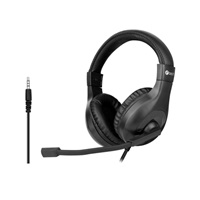 C-TECH Sluchátka MHS-05, 3,5mm jack, k PC, černá