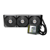 ASROCK Vodní chladič Steel Legend Dark 360 LCD, 3x120mm, LGA1851, AM5, černá