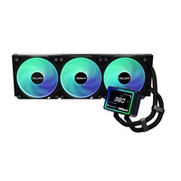 ASROCK Vodní chladič Challenger 360 Digital, 3x120mm, ARGB, LGA1851, AM5, černá