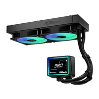 ASROCK Vodní chladič Challenger 240 Digital, 2x120mm, ARGB, LGA1851, AM5, černá