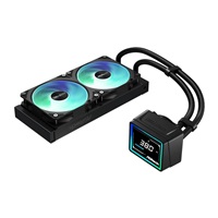 ASROCK Vodní chladič Challenger 240 Digital, 2x120mm, ARGB, LGA1851, AM5, černá