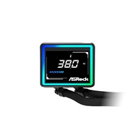 ASROCK Vodní chladič Challenger 240 Digital, 2x120mm, ARGB, LGA1851, AM5, černá