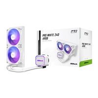 ASROCK Vodní chladič Pro White 240 ARGB, 2x120mm, LGA1851, AM5, bílá