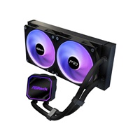 ASROCK Vodní chladič Pro 240 ARGB, 2x120mm, LGA1851, AM5, černá