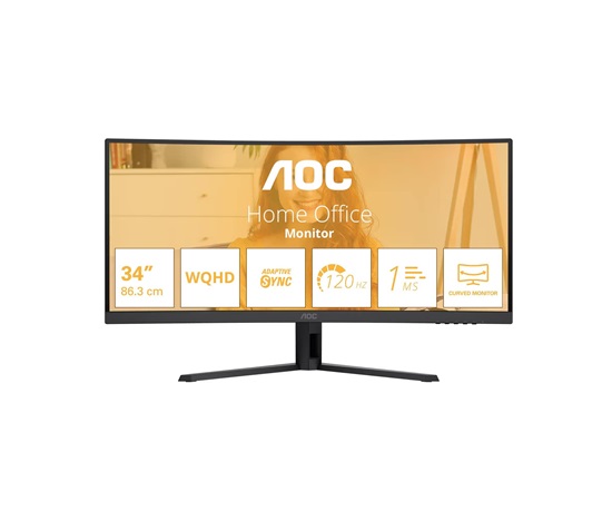 AOC MT VA LCD WLED 34" CU34B3E - 3440x1440, 120Hz, 1xHDMI, DP, Zakřivený