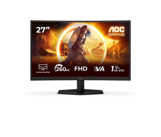 AOC MT VA LCD WLED 27" C27G42ZE - Fast VA panel, 1920x1080, 260Hz, 1ms, HDMI, DP, Zakřivený