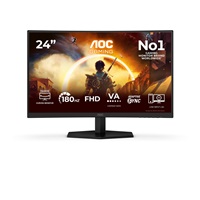 AOC MT VA LCD WLED 23,6" C24G42FE - VA panel, 1920x1080, 180Hz, 0,5ms, HDMI, DP, Zakřivený – náhled 1