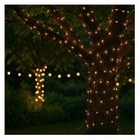 Solight LED solární řetěz, 200LED, 22m, teplá bílá