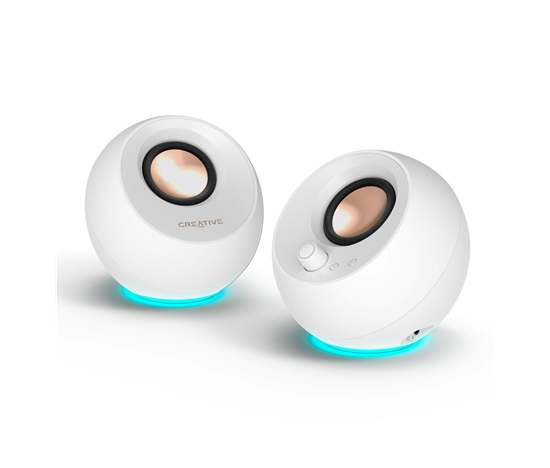 BAZAR - Creative repro Pebble Pro - mobilní reproduktor - bílý - Rozbaleno (Komplet)