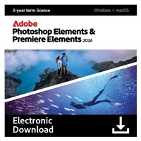 Photoshop & Premiere Elements 2026 MP ML (+CZ) Commercial 1 User, 36 Months Term License