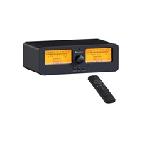 Fosi LC30 přepínač repro/zesilovačů s VU metry - žlutý