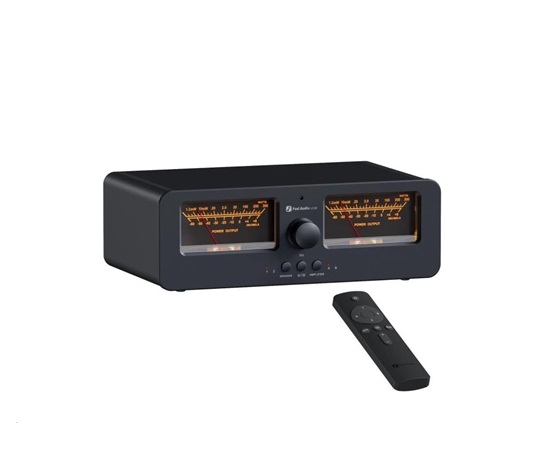 Fosi LC30 přepínač repro/zesilovačů s VU metry - černý