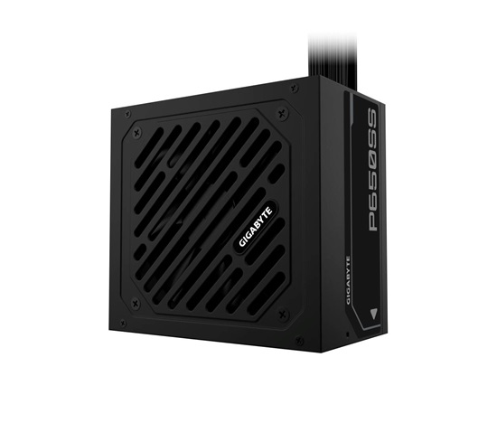 BAZAR - GIGABYTE zdroj P650SS, 650W, 80+ Silver, 120mm, ATX 3.0, černá - Poškozený obal (Komplet)