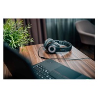 VERBATIM sluchátka TruSound, USB-C, černá