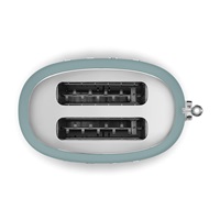 Smeg TSF01EGMEU toustovač / topinkovač, 2 toasty, 6 úrovní opékání, zásuvka na drobky, styl. 50. let, smaragdově zelená