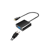 WG Adaptér Micro HDMI (male) to VGA (female; D-Sub DE-15)