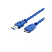 WG Datový kabel propojovací USB-A (USB 3.0; male) to USB Micro-B (male) / 1,5m / blue