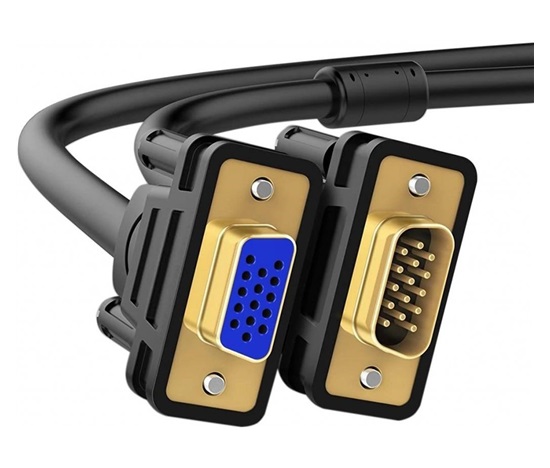 WG Prodlužovací kabel VGA (male; D-Sub DE-15) to VGA (female; D-Sub DE-15 ) / 2m / black