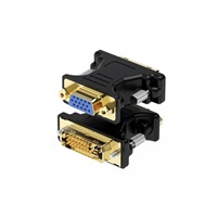 WG Redukce DVI-I Dual Link (male) to VGA (female; D-Sub DE-15) / black