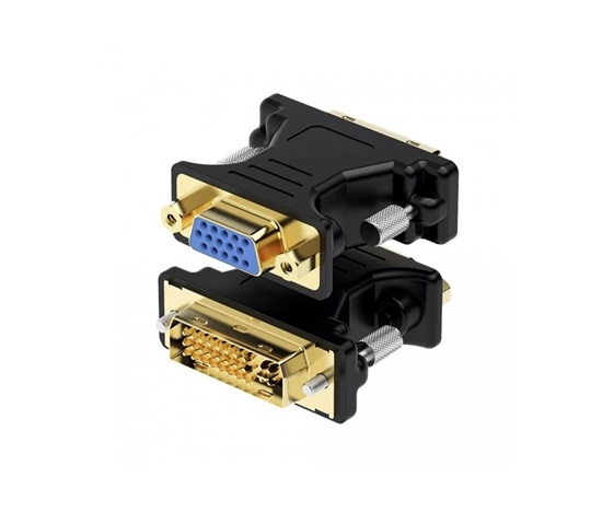 WG Redukce DVI-I Dual Link (male) to VGA (female; D-Sub DE-15) / black