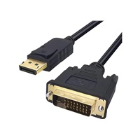 WG Video kabel propojovací DisplayPort (male) to DVI-I Dual Link (male) / 1,8m / black