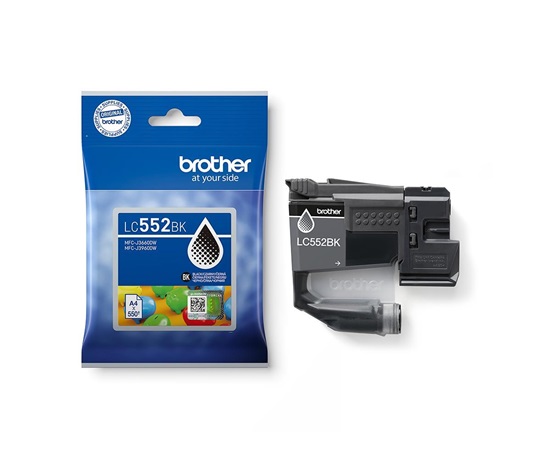 BROTHER INK LC-552BK - black - cca 550stran, pro MFC-J3660 MFC-J3960