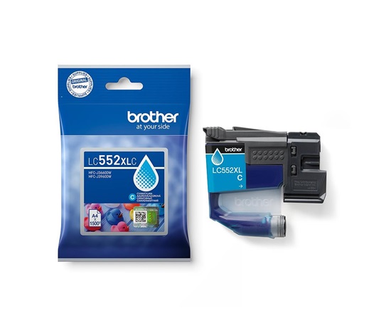 BROTHER INK LC-552XLC - cyan- cca 1500stran, pro MFC-J3660 MFC-J3960