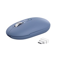TRUST Myš Seron Hyperscroll Slim, Bezdrátová, modrá