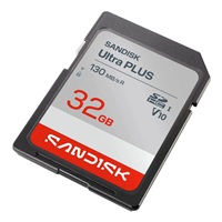 Sandisk Ultra PLUS SDHC karta 32GB UHS-I,V10, U1, C10, (130MB/s)