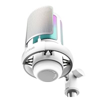 TRUST mikrofon GXT238 Auron, USB-C, RGB, bílá