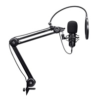 TRUST mikrofon GXT270 Emita II s nastavitelným ramenem, USB-C, černá