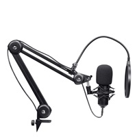 TRUST mikrofon GXT270 Emita II s nastavitelným ramenem, USB-C, černá