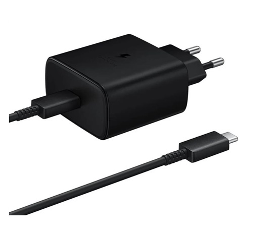 Samsung cestovní nabíječka EP-TA845XBE, Quickcharge 45W, USB-C, černá, EU