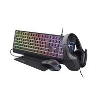 TRUST Sada sluchátka + myš + klávesnice + mousepad GXT 792 Quadrox 4v1 Gaming Bundle EN - Anglický jazyk