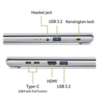 ACER NTB Aspire Go 15 (AG15-72P-527E),Core 5 120U,15.6"FHD,16GB,1TB SSD,Intel Graphics,W11H,Silver – náhled 8
