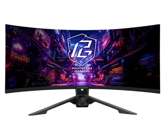 BAZAR - ASROCK LCD - 34" Gaming monitor PG34QRT2B, VA LCD, Prohnutý, 3440x1440 WQHD, 180Hz, 4000:1, poškozený obal