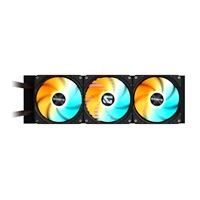 BAZAR - GIGABYTE Vodní chladič GAMING 360, 3x120mm, ARGB, LGA1851, AM5, černá - Poškozený obal (Komplet)