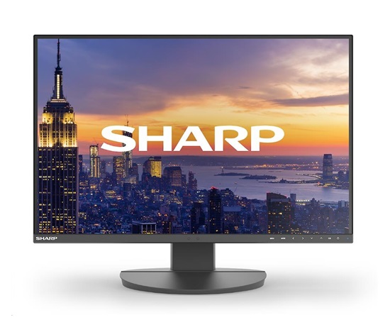 SHARP MT 24" MultiSync EA242W-BK, IPS TFT, 1920x1200, 300nit, 1000:1, 6ms, DP, DVI-D, HDMI, USB, Repro, Černý