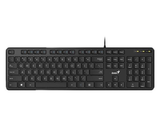GENIUS klávesnice Slimstar M200 Copilot / Drátová/ USB/ černá/ CZ+SK layout