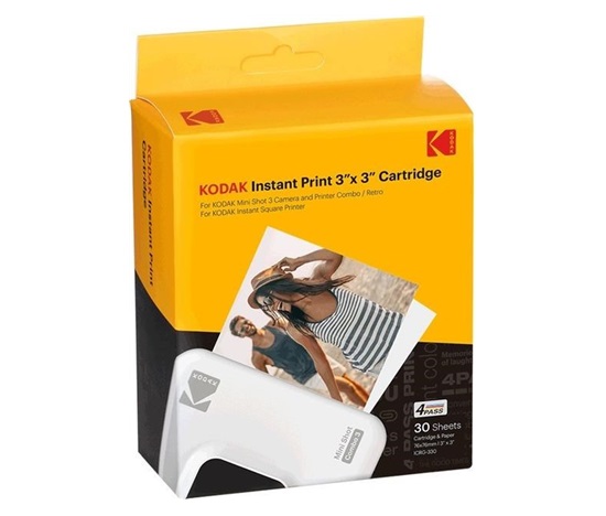 BAZAR - KODAK 4PASS All-in-one Cartridge (3x3") 30 listů - Poškozený obal (Komplet)