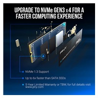PNY SSD CS1030 500GB, PCIe Gen3x4, M.2 2280, (R:2500/ W:1100MB/s)