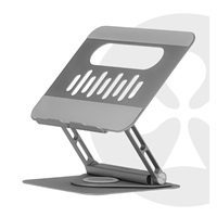 Club3D Nastavitelný hliníkový stojan pro notebook s USB-C hubem na 2xUSB, 1xHDMI, 2xUSB-C, 1xRJ45, 360°, 100W, 4K60Hz